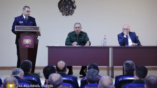 The Chairman of the RA Investigative Committee Artur Poghosyan Held Meeting in Subdivisions of Shirak Regional Investigative Department